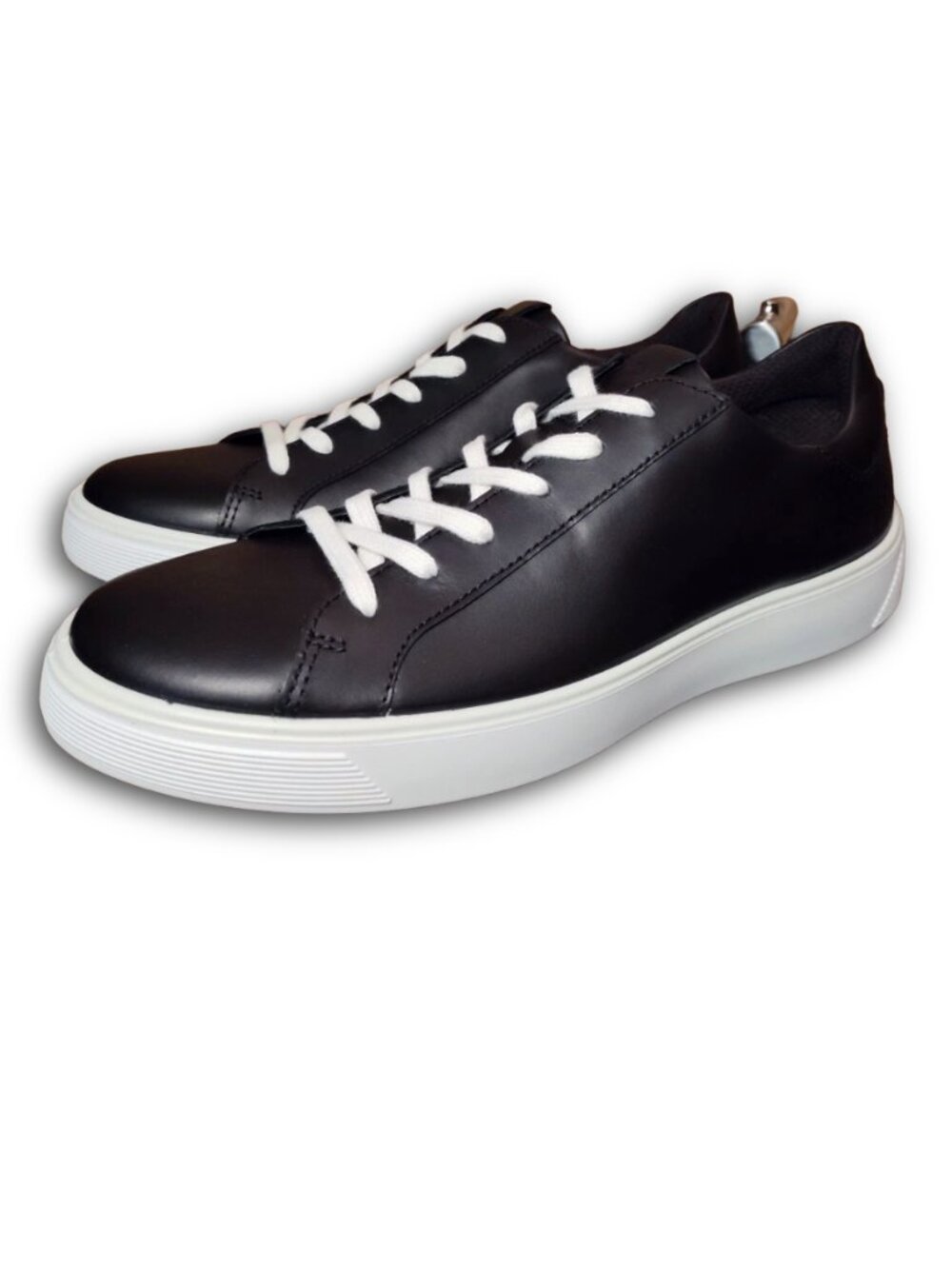 ECCO Men's Street Tray Dress Sneakers, BLACK, Size 9-9.5